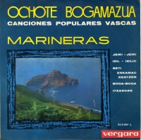 Cubierta del disco Canciones populares vascas. Marineras (Vergara, D.L.1963)